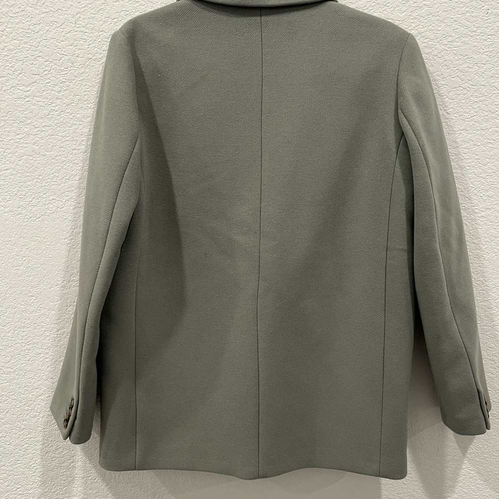 & Other Stories Women's Green Sage Coat Jacket Blazer S M US 4 NWT - Picture 5 of 5